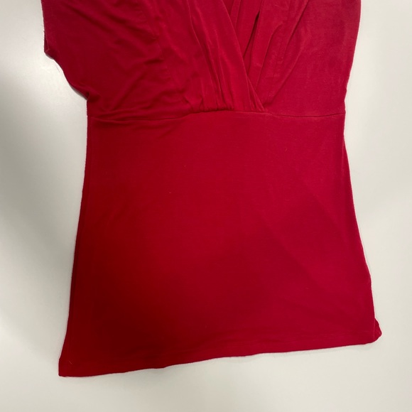 JACOB Red V-Neck Sleeveless Top ~ Size Small - Picture 5 of 14